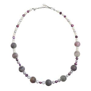 Amethyst & Freshwater Pearl necklace